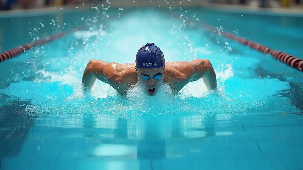 자유형 50m 평균 속력과 기술